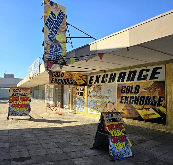 Gold Exchange storefront and signage